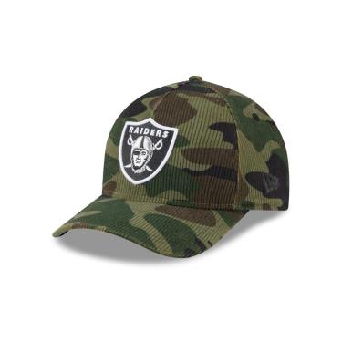 Imagem de BONE NEW ERA 9FORTY M-CROWN A-FRAME LAS VEGAS RAIDERS NFL SALUTE SERVICE 2025 MILITAR-Masculino