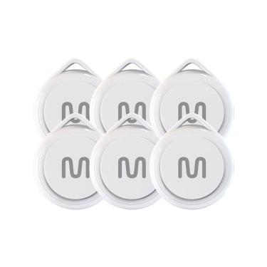 Imagem de Kit 6 Rastreadores Bluetooth Multi MTag Branco - TAG01K4