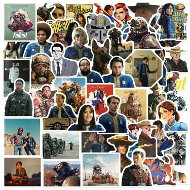 Imagem de Adesivos Fallouts, vinil impermeável, anime, 50 unidades/lote, 5-7 cm