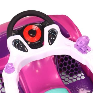 Imagem de Carrinho de Passeio Infantil MC Car, Rosa, com Haste Direcionável, Pedal com Eixo de Aço, Cinto de Segurança, 12+ Meses, 100x47cm