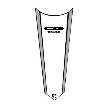 Imagem de Adesivo Faixa Gravata Tanque Moto Cg Titan 125/150/160 Branco Cor Cg 150