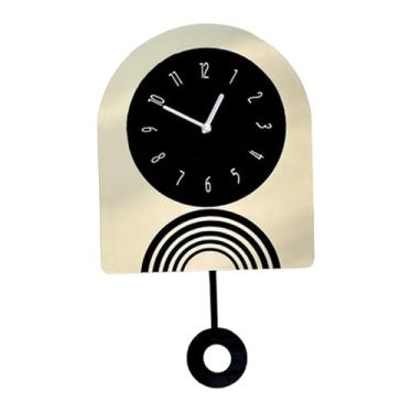 Imagem de predolo Relógio de parede nórdico, versátil, fácil, elegante e decorativo para sala de jantar, sala de estar e ambientes internos, Balanço 42cm X 25.5cm