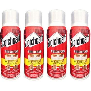 Imagem de Kit com 4 Scotchgard 3M Protetor de Tecidos Repelente a Agua SPRAY 353