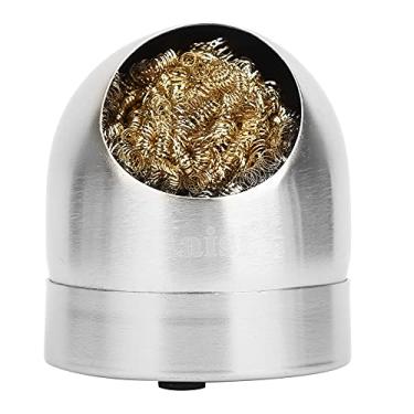 Imagem de Luqeeg Limpador de Ponta de Pistola de Solda Estilo Cúpula Suporte de Bola de Limpeza para Manutenção Eficiente de Ferro de Solda Dispositivo de Sucção Manual de Estanho Dourado para Entusiastas de