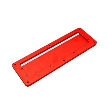 Imagem de Serra de Mesa Circular Elétrica Placa Capa Flip Ligação Liga Alumínio Ajustável 45-90 Graus Prático Fácil Instalar Longa