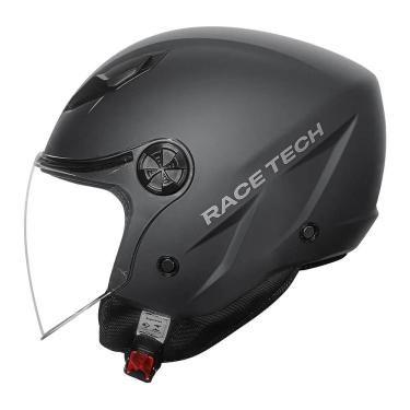 Imagem de Capacete Race Tech Play Monocolor Cinza Fosco
