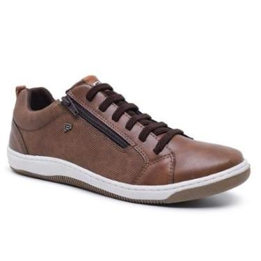 Imagem de Sapatênis Tênis Casual Masculino Cadarço Elástico e Zíper-Masculino