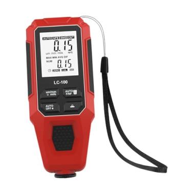 Imagem de shamjina Medidor de Espessura de Tinta Profissional de Alta Precisão e Compacto para Pintura Automotiva em Alumínio, Vermelho