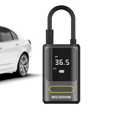 Imagem de Compressor de Ar Portátil Bomba de Encher Pneu - Com Bateria 4000mAh Inflador Automático até 150PSI - Para Pneus, Bolas, Bexigas e Colchões com Luz LED e Função Desligamento Automatico - BOLYDOOM