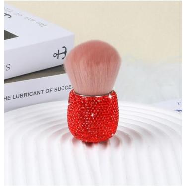 Imagem de Escova de limpeza de barbeiro azul com cerdas macias e desbotadas, ferramenta de limpeza, escova de barba com alça para uso diário e barbearia