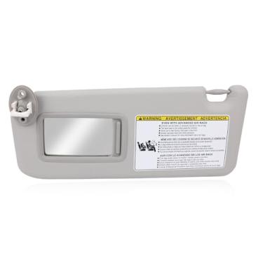 Imagem de zayody Visor solar do lado esquerdo do motorista com placa de extensão compatível com Toyota RAV4 2013 2014 2015 2016 2017 2018 substituição para 74320-42595 7432042595 74320-42595-B0 74320-4220-4220