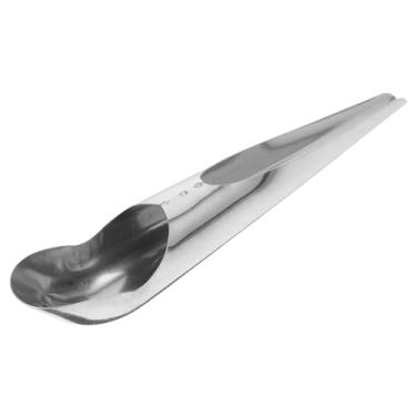 Imagem de Toddmomy Pá de ração para pássaros, pá de ração para animais de estimação, funil de sementes de pássaros, colher de aço inoxidável com alça