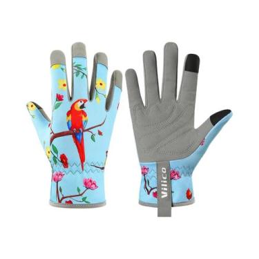 Imagem de Luvas De Jardinagem Femininas Em Couro Respirável Com Grip, Resistente