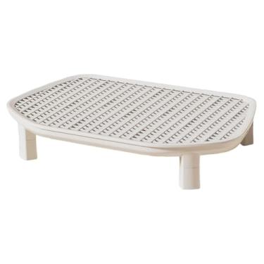 Imagem de Whtkoph Armadilha de Areia Profissional Premium para Gatos, Fácil de Limpar, Reduz a Dispersão Da Areia, Branco