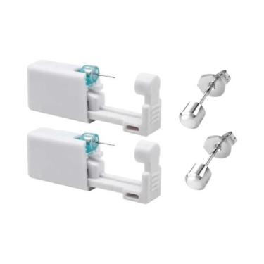 Imagem de Kit De Pistola De Perfuração De Orelha Descartável Com Brincos E Brinc