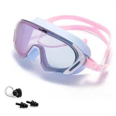 Imagem de Kit Mascara De Natação Gold Sports Pacific Swin Polarizada 15.0 HD + Clip Nasal E Ear P...