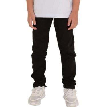 Imagem de Calça Jeans Infantil Juvenil Skinny Criança Menino - Daze Modas, Preto