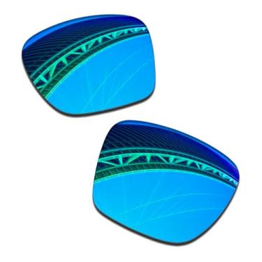 Imagem de LenzProse Lentes de reposição polarizadas de 1,5 mm para óculos de sol Oakley Sylas XL OO9448 60 mm, antiarranhões | Ajuste perfeito, Azul gelo polarizado - 1,5 mm, 60mm