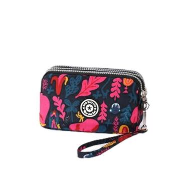 Imagem de Carteira de pulso de grande capacidade - Bolsa feminina de nylon estampada à prova d'água, Ya-32, Small