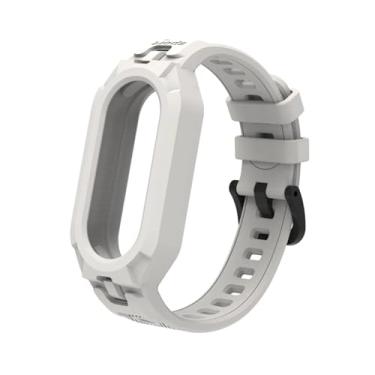 Imagem de ZEDEVB Pulseira de silicone TPU macio para Xiaomi MiBand 8, pulseira para MiBand 8 NFC, borracha Correa, kit de acessórios de substituição, One Size, Ágata