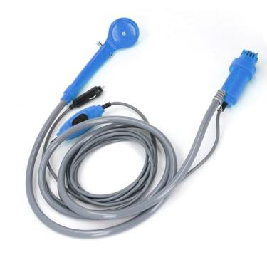 Imagem de ZJchao Kit de Chuveiro para Tomada de Carro, Chuveiro Elétrico Portátil de 36 W Montado Em Veículo Com Bomba de água Ajustável para Irrigação de Lavagem de Carro de Acampamento Ao Ar (BLUE)