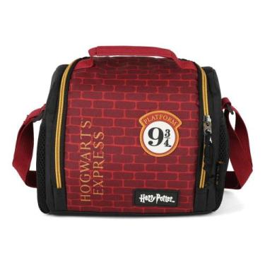 Imagem de Lancheira Térmica Escolar Harry Potter Hogwarts - - LUXCEL, VINHO