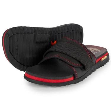 Imagem de Chinelo Slide Kenner Flamengo Kivah Masculino - Preto e Vermelho, 39
