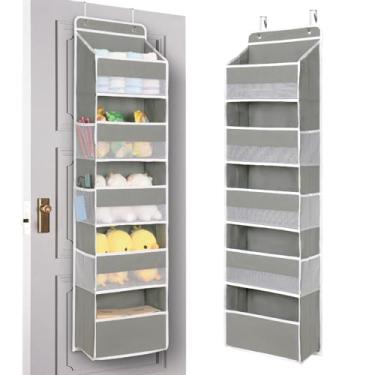 Imagem de JINOKADI Organizador de porta resistente, organizador grande para pendurar na parede, armário, banheiro, berçário, quarto, dormitório, brinquedos, cosméticos, artigos diversos e essenciais para bebês