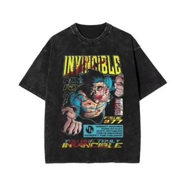 Imagem de Camiseta Masculina Retrô Invencível Com Estampa De Desenho Animado Lav