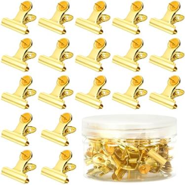 Imagem de SANNIX 20 peças de clipes de metal, clipes resistentes de ouro de 31 mm com pinos para decoração de quadro de avisos de cortiça, quadros de papel, artesanato, calendários, obras de arte para escola