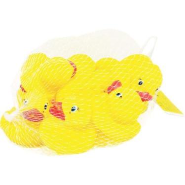 Imagem de Brinquedo para Bebê Patinhos para Banho com 8 Peças Coloridas - TK Sho
