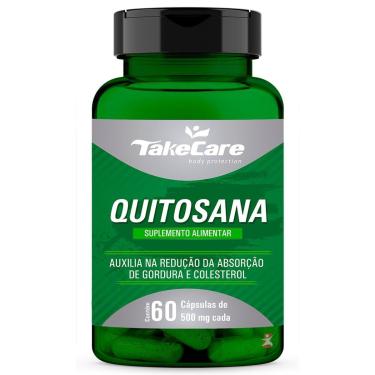 Imagem de QUITOSANA 500MG 60 CÁPSULAS REDUZ A ABSORÇÃO DE GORDURAS – TAKE CARE-Unissex