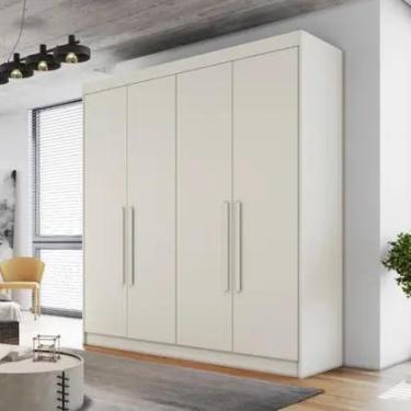 Imagem de Guarda Roupa Casal 4 Portas 3 Gavetas Nantes Móveis Europa - Moveis Eu