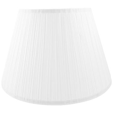 Imagem de Abajur de mesa abajur branco plissado abajur de linho abajur moderno substituição de capa de abajur para sala de estar quarto mesa de cabeceira decoração de piso decoração minimalista
