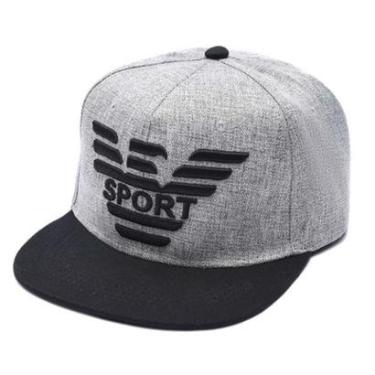 Imagem de Boné Snapback com Águia Bordada Sport com Aba Reta-Masculino