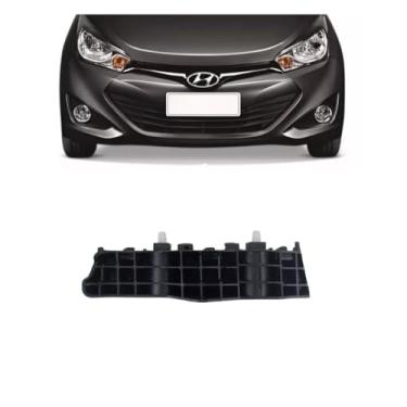 Imagem de Suporte Guia Para-choque Dianteiro Hyundai Hb20 2012 a 2019 (Preto, Direito Passageiro)