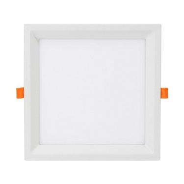 Imagem de Painel Plafon LED de Embutir 17 cm Taschibra Lux Recuado Quadrado 18W, Luz Branca 6500K