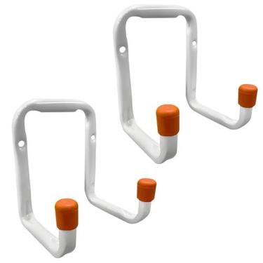 Imagem de Kit 2 Ganchos Suportes De Aço Multiuso Para Parede para Bike Escada Ma