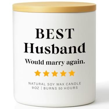 Imagem de Presente engraçado para marido Dia dos Namorados, presente romântico para maridos, aniversário de casamento, relacionamento de longo prazo para homens, vela de cera de soja
