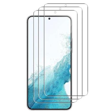 Imagem de Vidro Temperado 3Pcs, para Samsung Galaxy S22 5G, Filme Protetor de Tela com Desbloqueio de Impressão Digital