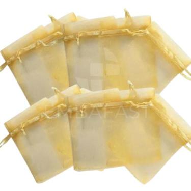 Imagem de Kit 25 Sacos Organza 25x35 Cores Saquinho Lembrancinha Festa Chinelo C