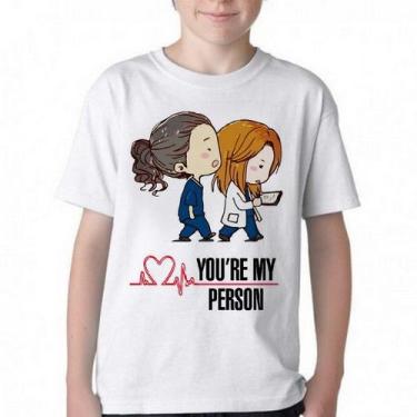 Imagem de Camiseta Infantil ou adulto  Grey's Anatomy Meredith Cristina Blusa Cr