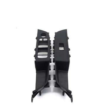 Imagem de Compatível com BMW Série 6 GT 2017-2022 G32 Carro Esquerda Direita Frente Traseira Interior Maçaneta Painel Janela Regulador Interruptor Tampa Substituição(Front 2PCS-Black)