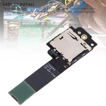 Imagem de Yunseity Bandeja de Leitor de Slot para Cartão de Jogo, Placa de Leitor de Cartão de Memória Adequada para Console de Jogo Portátil, para Kit de Reparo de Console de Portátil