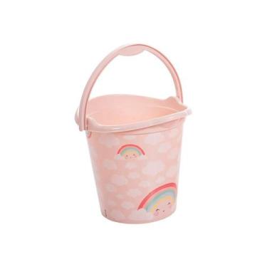 Imagem de Balde Plasutil Decora Arco Íris - Balde Decorativo Colorido