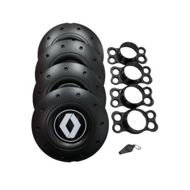 Imagem de Calotas Miollo Renault Sandero Aro 14 2007/2013 Amarok Preto