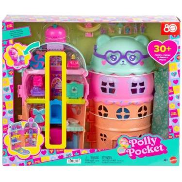 Imagem de Polly Pocket Conjunto de Brinquedo Estrojo Casa de Sorvete Mattel JFT9