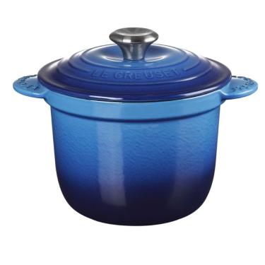 Imagem de PANELA LE CREUSET DE ARROZ EVERY COM TAMPA INTERNA 18CM FERRO ESMALTADO AZURE BLUE 41110182200460