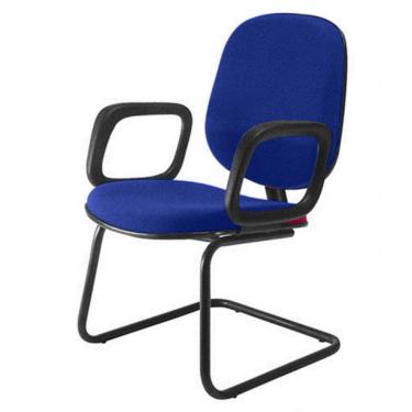 Imagem de Cadeira para Igrejas Evangélicas Diretor Interlocutor para Escritório Linha Uno Azul