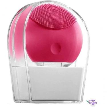 Imagem de Esponja Massageadora Elétrica Para Limpeza Facial Pink